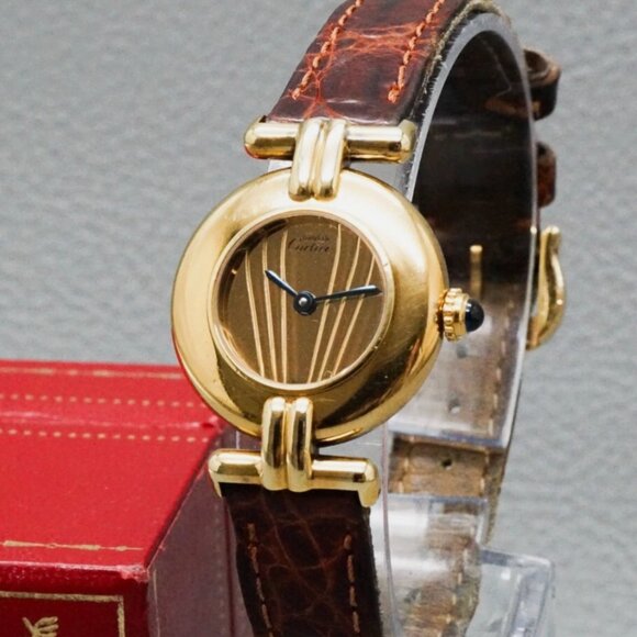 CARTIER Golden Vermeil Women Quartz Watch main image 5